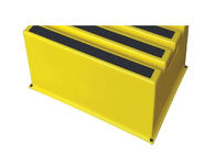Living Room Furniture Plastic Step Stool Yellow Color For Home / Industrial