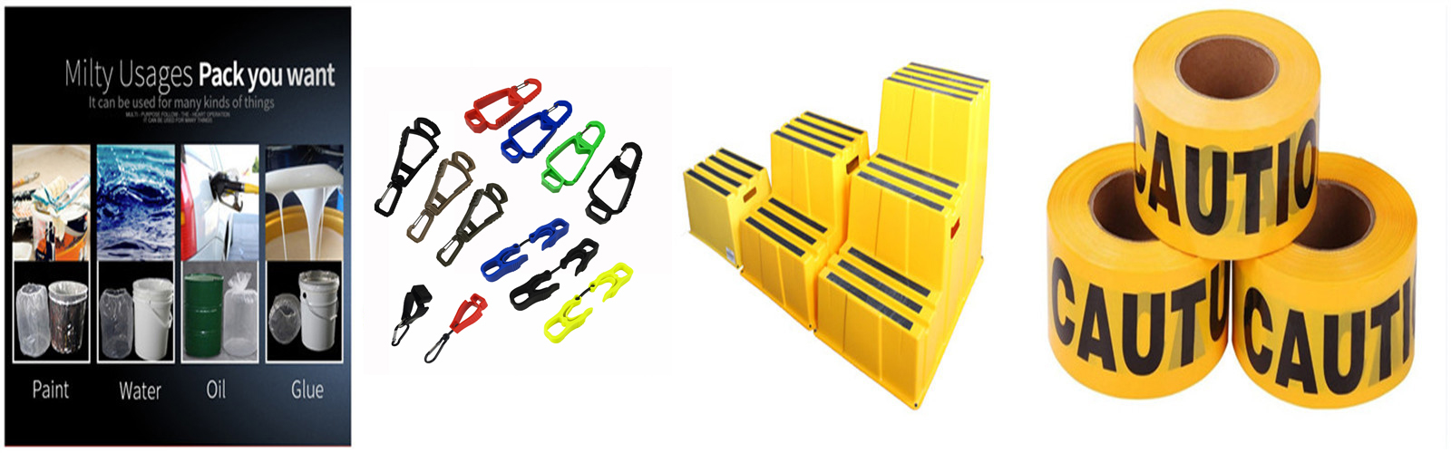 Clips plásticos del guante