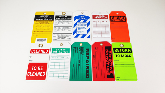 Customized Plastic Safety Tag Colorful With Custom Design