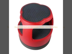 Estancia de paso redonda con ruedas retráctiles - Superficie antideslizante