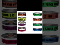 Cintas de advertencia subterráneas detectables