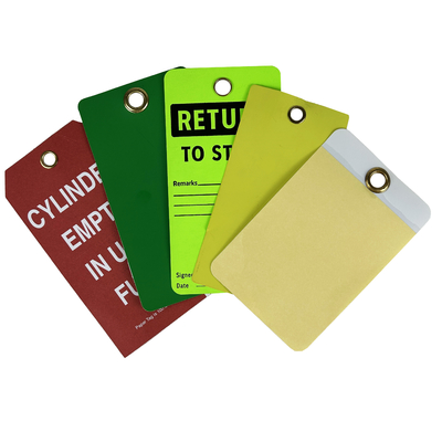 Etiqueta de seguridad de plástico de diseño personalizado duradero Etiqueta de identificación