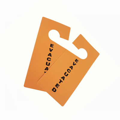 Etiqueta de seguridad de plástico para la identificación del lugar de trabajo
