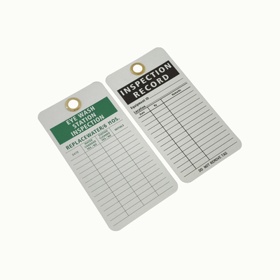 Etiqueta de seguridad de plástico adecuado para el lugar de trabajo con tamaño de agujero de montaje personalizado 3/8 pulgadas