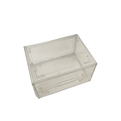 Logotipo personalizado Caja de zapatos acrílica magnética transparente plegable
