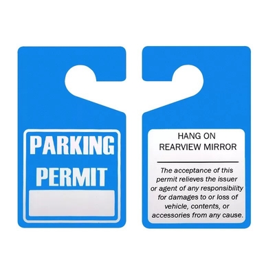 Etiqueta de plástico PVC/PP Logotipo impreso Rectángulo impermeable Hangtag para concentración industrial