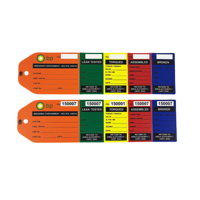 Etiqueta de brida con logotipo impreso personalizado, PVC, plástico duradero, impermeable, etiqueta de seguridad
