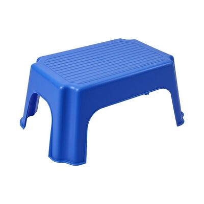 3.4KG Plastic Step Stool Azul Durable Ligero No resbaladizo Profundidad de superficie 14,25 pulgadas Ideal para uso industrial y comercial