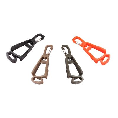 Clip de guante de plástico multicolor duradero para uso múltiple como soporte o retenedor de guantes