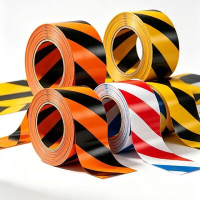 Cinta de advertencia de PVC de un solo lado impermeable de color personalizado del fabricante