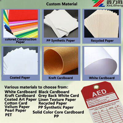 Durable Waterproof Safety Tag and Lockout Tag with Custom Color Printing, 0.35mm Thickness, 150x80mm Size for Industrial Use